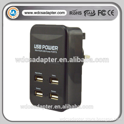 factory price all in one 4 ports usb wall charger ,hot sale !